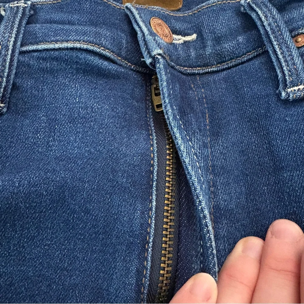 Mother Women’s Size 28 The Mid Rise Rambler Zip Ankle Coastal Colors Denim Jeans - Picture 4 of 15